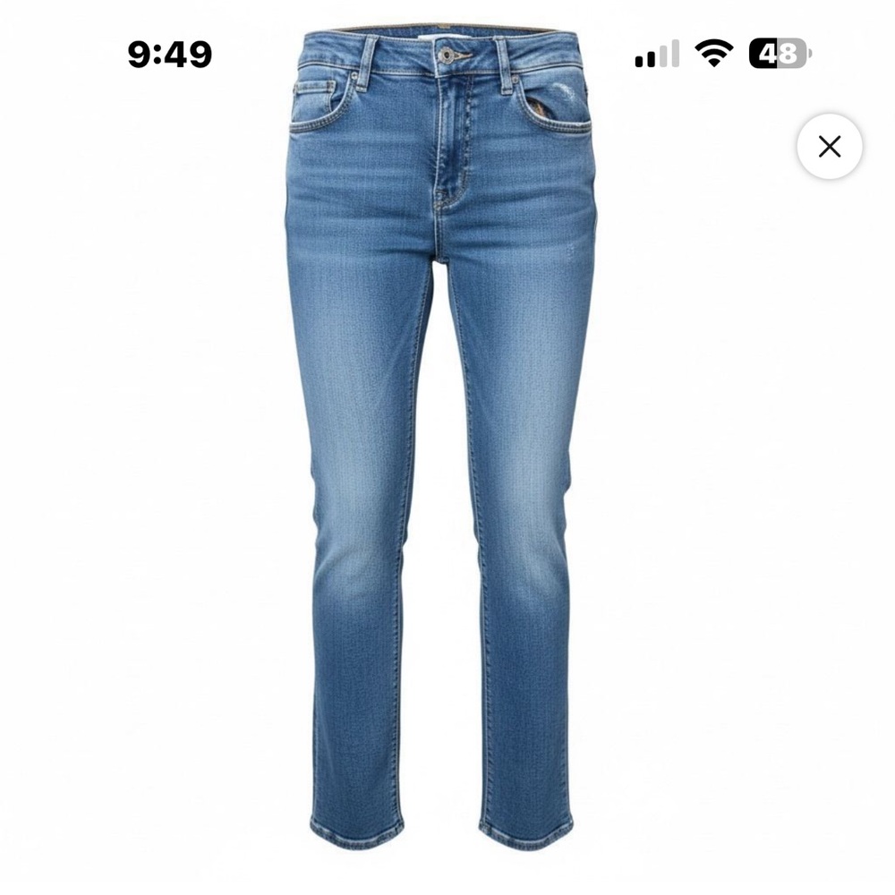 We The Free Women's size 29 medium wash blue Jeans derailed pocket Free People